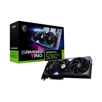 Placa de Vídeo MSI GAMING GeForce RTX 5060 TI 16G TRIO OC | Preto - 1