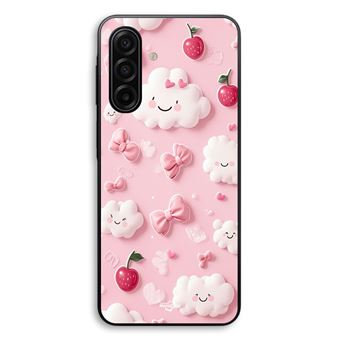 Capa Maniacase para Samsung Galaxy A17 | Textura cereja nuvem nó rosa - 1