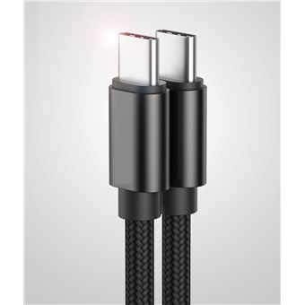 Cabo Multi4you USB-C / USB-C Revestido em Cotton (1m) - Preto - 1