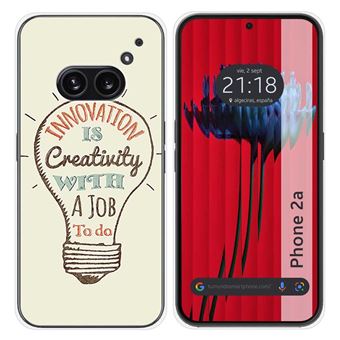 Capa de silicone TUMUNDOSMARTPHONE para Nothing Phone 2a 5G | desenhos criatividade - 1