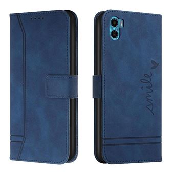 Capa ZURSANA para Motorola Moto E22S | Pele PU | Magnética TPU | À Prova de Choque | Azul - 1