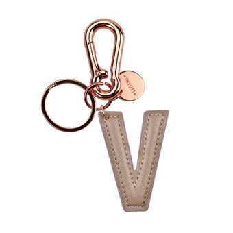 Porta-Chaves Legami Letra "V" | Rosa Gold - 1
