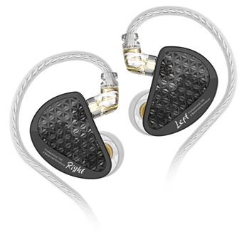 Auriculares Curvos SZSMART KZ AS16 PRO HIFI | preto | In ear | sensibilidade 111±3db | High resistance version - 1