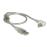 Cabo USB DeLOCK 0.5m, USB2.0-A/USB2.0-B 0.5m USB A USB B Prateado, Transparente_2