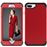 Capa TPU híbrido vermelho preto para Apple iPhone 8 Plus/7 Plus/6s Plus/6 Plus_1