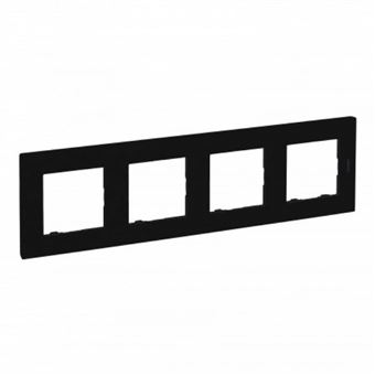 Quadro Quadruplo LEGRAND NL-STEP | preto - 1