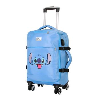 Mala de Viagem Karactermania Lilo and Stitch Face | 55 cm | 4 rodas | Azul - 1