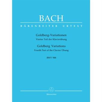 Partitions classique BARENREITER BACH J.S - VARIATIONS GOLDBERG BWV 988 - PIANO Piano - 1
