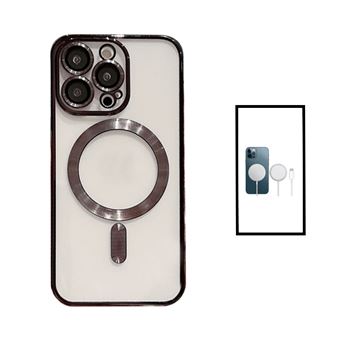 Kit Phonecare Capa LuxArmor MagSafe Câmara Protection + Magnetic Wireless Fast Charger para Apple iPhone 14 Pro - Preto - 1