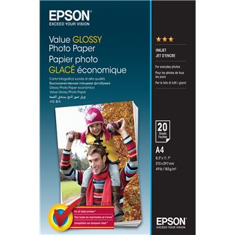 Papel Fotográfico Epson Value Glossy Photo Paper - 1