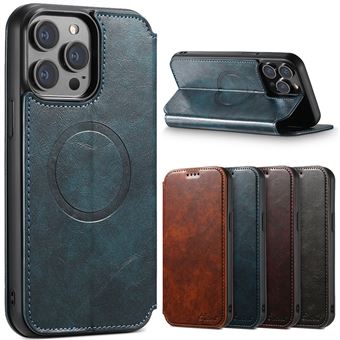 Capa com Abas MagSafe, Slot para Cartões e Carregamento Sem Fio J05 V-REEL para iPhone 17 Pro Max - Azul - 1