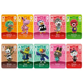 Pack 10 Cartões NFC zhishang para Animal Crossing | Compatível com Nintendo Switch Amiibo / Switch Lite / Wii U | Mkp5 - 1