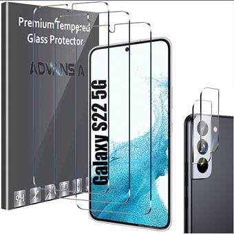 Vidro Temperado Frontal e Traseiro Advansia para Samsung Galaxy S22 | 3 Dianteiros e 2 Traseiros - 1