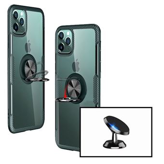 Kit Phonecare | Suporte magnético carro + capa case 3X1 Clear Armor para iPhone 12 Pro - Transparente/Preto - 1