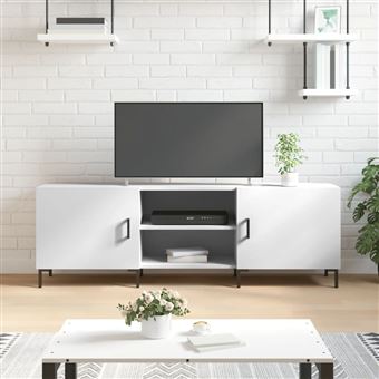 Móvel de TV vidaXL | 150x30x50 cm | derivados de madeira branco - 1