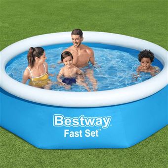 Conjunto Piscina Insuflável Redonda Bestway Fast 57265 | 244x61 cm - 1