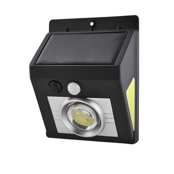 Luz LED Exterior SANDA SD-6022 com Painel Solar e Sensor de Movimento | Preto - 1