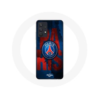 Capa Maniacase para Samsung Galaxy A32 5G com o Logotipo do Paris Saint Germain PSG em azul e vermelho, com a palavra """"Paris - 1