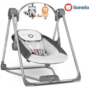 Espreguiçadeira Lionelo e Baloiço Otto | Cinzento - 1