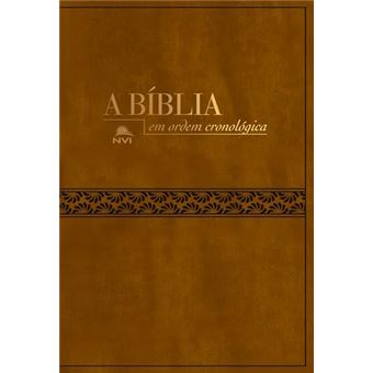 Bíblia Nvi Em Ordem Cronológica - Capa Luxo Marrom - 1