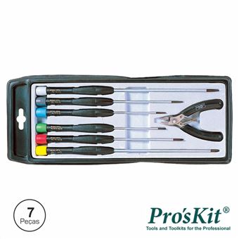 Conjunto De 6 Chaves E 1 Alicate Corte Proskit - 1