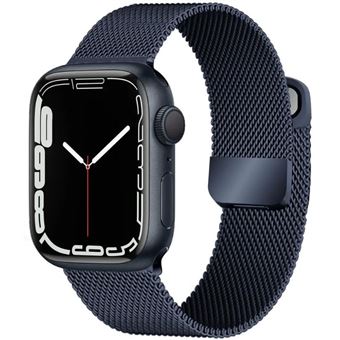 Bracelete malha em aço milanesa Antiimpacto para Apple Watch Ultra | Azul meia-noite - 1