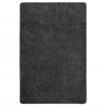 Tapete shaggy vidaXL | 200x290 cm | Antiderrapante Cinzento-escuro - 1