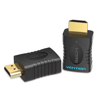 Adaptador HDMI Macho Vention para HDMI Fêmea - Preto - 1