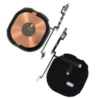 Rede Carga Indução Qi e Rede Botões Volume e Vibrador Clappio para iPhone X - Preto - 1