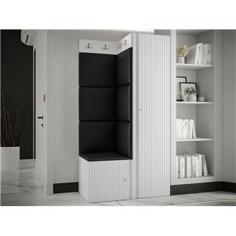 Conjunto para corredor moveis.pt Hartford 390 | Eco couro | Placa de fibra de densidade média - 1