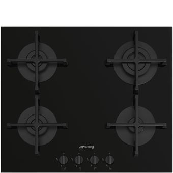 Placa a Gás Smeg Universal PV264B | 60 cm | 4 Zonas | Preto - 1