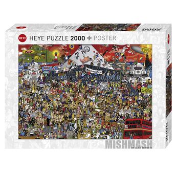 Puzzle Heye Banda Desenhada British Music History | 2000 Peças - 1