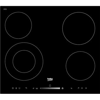 Placa de Vitrocerâmica Beko HIC64502T | Elétrica | 58 cm | 4 Zonas | Preto - 1