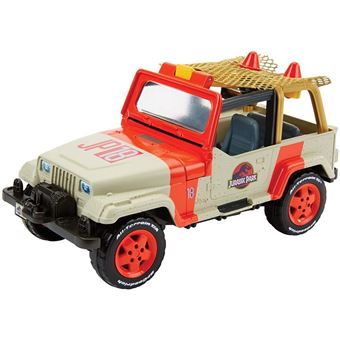 Mattel Games Jurassic World Jeep Wrangler Plástico brinquedo sobre rodas Bege e Preto e Vermelho