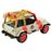 Mattel Games Jurassic World Jeep Wrangler Plástico brinquedo sobre rodas Bege e Preto e Vermelho_2