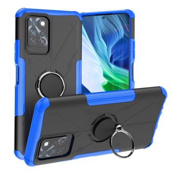 Capa e TPU à prova de choque com muleta Magunivers para Infinix Note 10 Pro - azul - 1