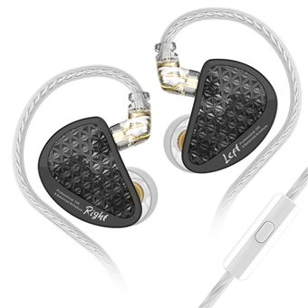 Auriculares Curvos SZSMART KZ AS16 PRO HIFI com Microfone | preto | In ear | sensibilidade 111±3db | High resistance version - 1