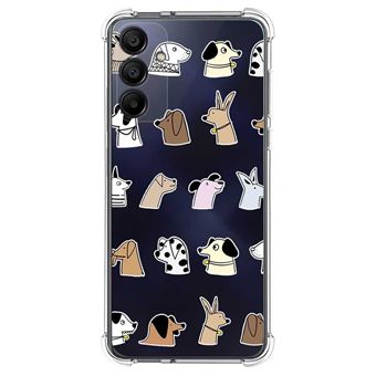 Capa de silicone anti-choque Tumundosmartphone para Samsung Galaxy S24+ Plus 5G | Design de cachorro de desenho animado - 1
