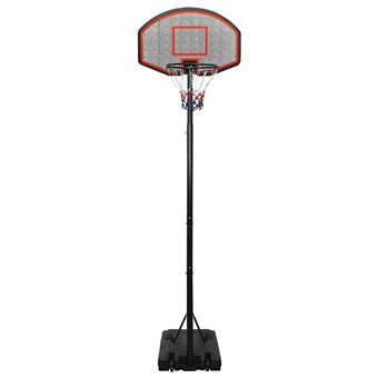 vidaXL Tabela de basquetebol vidaXL | 282-352 cm | polietileno preto - 1
