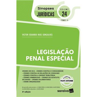 Sinopses - Legislação Penal Especial - Crimes do Eca - Vol. 24 - Tomo Ii - 6ª Edição 2020 - 1