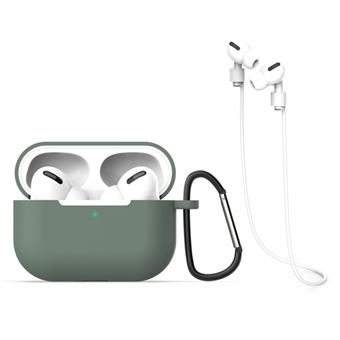 Capa Magunivers | Silicone fone de ouvido cordão gancho portátil verde para Apple AirPods Pro - 1