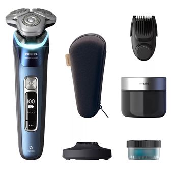 Máquina de Barbear Philips i9000 Prestige XP9201/33 Máquina de barbear elétrica a húmido/seco com SkinIQ | Azul - 1