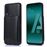 Capa Magunivers | PU + TPU com suporte e vários titulares de cartão Preto para Samsung Galaxy A50/A50s/A30s_1