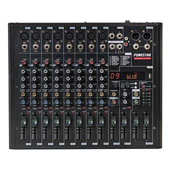 Misturador de Áudio Fonestar MIX-8PRO | Preto - 1