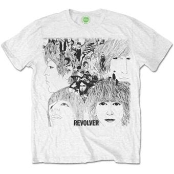 T-shirt Rock Off THE BEATLES | Revolver Album Cover | Branco | L - 1