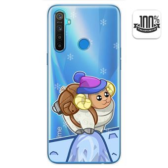 Capa Tumundosmartphone de Gel Transparente para Realme 5 / 5s / 5i / 6i Cartoon Goat Design - 1