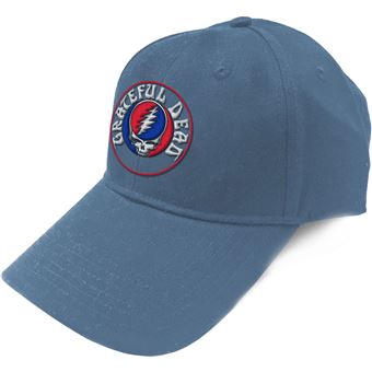 Baseball Cap Rock Off Grateful Dead | Steal Your Face Logo - Denim Blue - 1