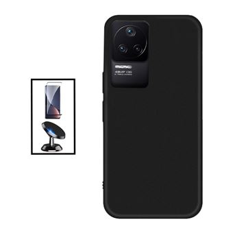 Kit Gift4Me Película de Vidro Temperado GorilasGlass + Capa Proteção Traseira Silicone + Suporte Magnético para Xiaomi Redmi K40S - Preto - 1