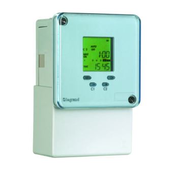 Painel com Botão de Pressão Legrand MaxiRex D Plus Time Switch 230V AC 2 x 16A 24 Hour 7 Day 2 Channel - 1