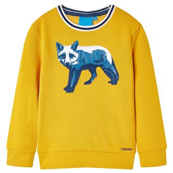 Sweatshirt para criança | vidaXL | ocre 116 | 5 a 6 anos - 1